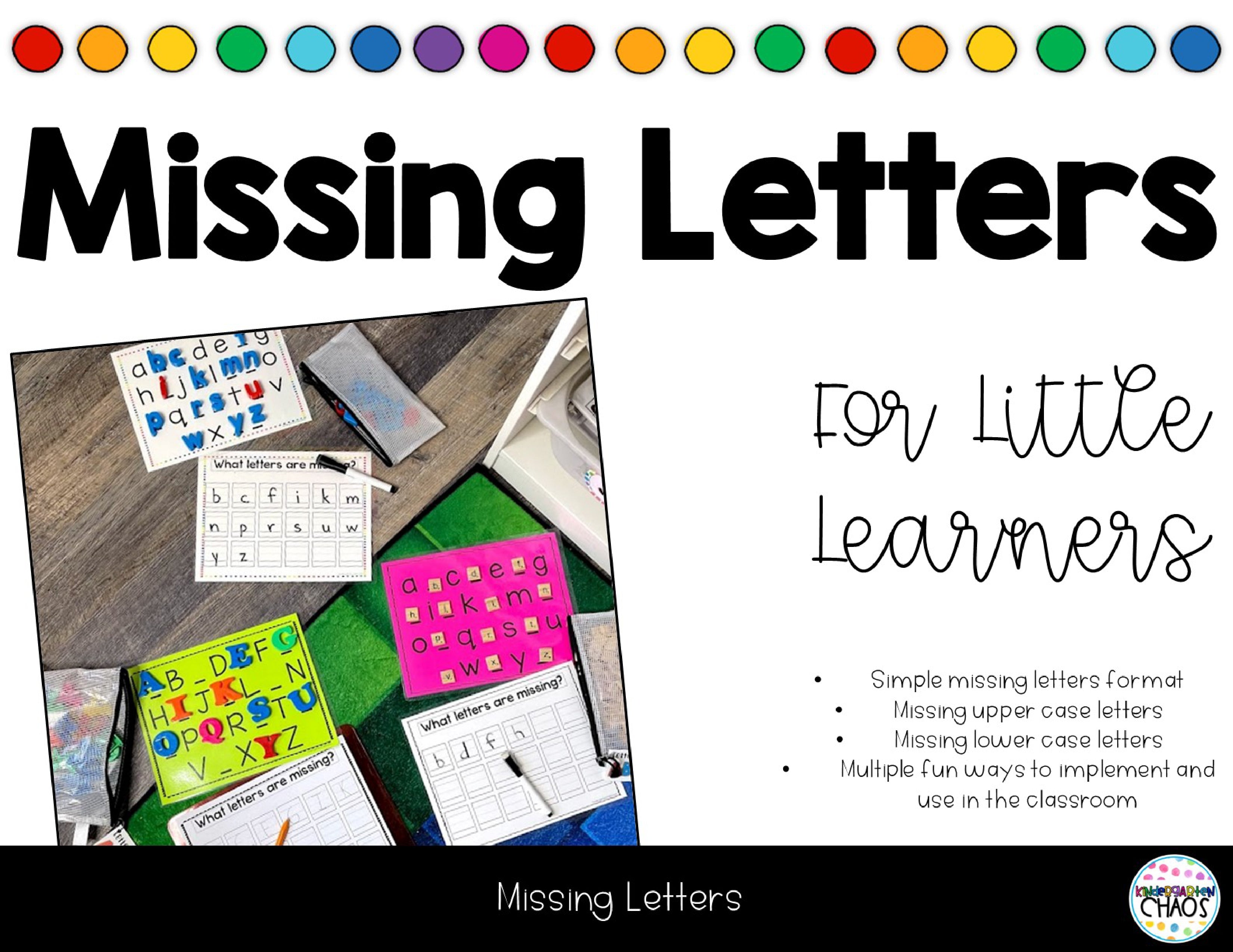 Alphabet Adventure: "Missing Letters" Uppercase & Lowercase Activity Packet