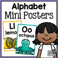 Alphabet Beginning Sounds Mini Posters or Flashcards