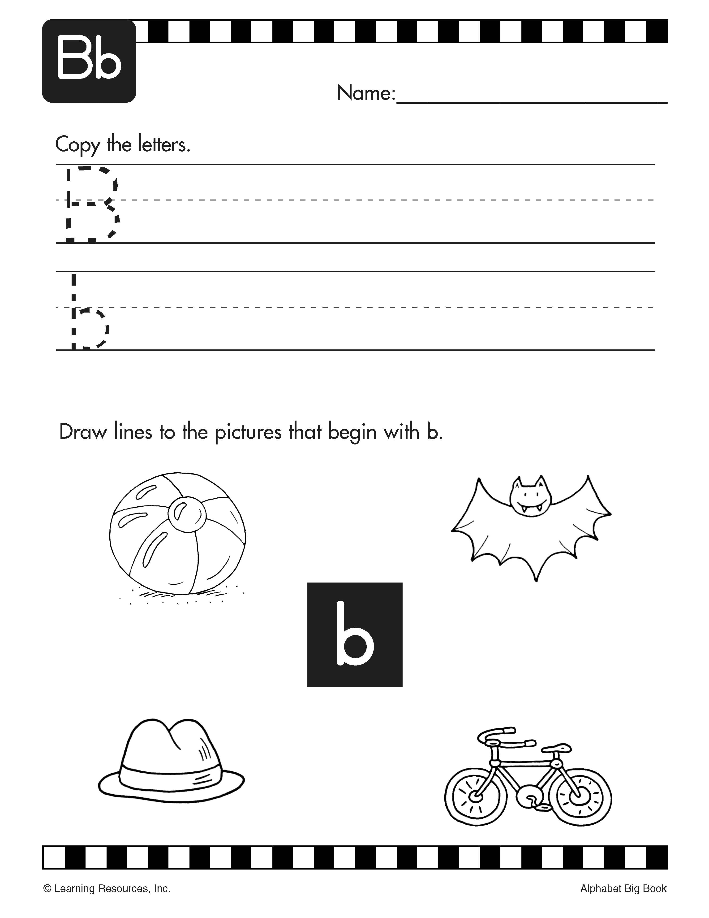 Alphabet Big Book Worksheet