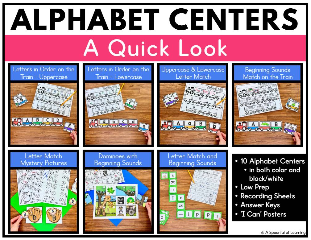 Alphabet Centers and Activities | Learning the Alphabet | Alphabet Recognition