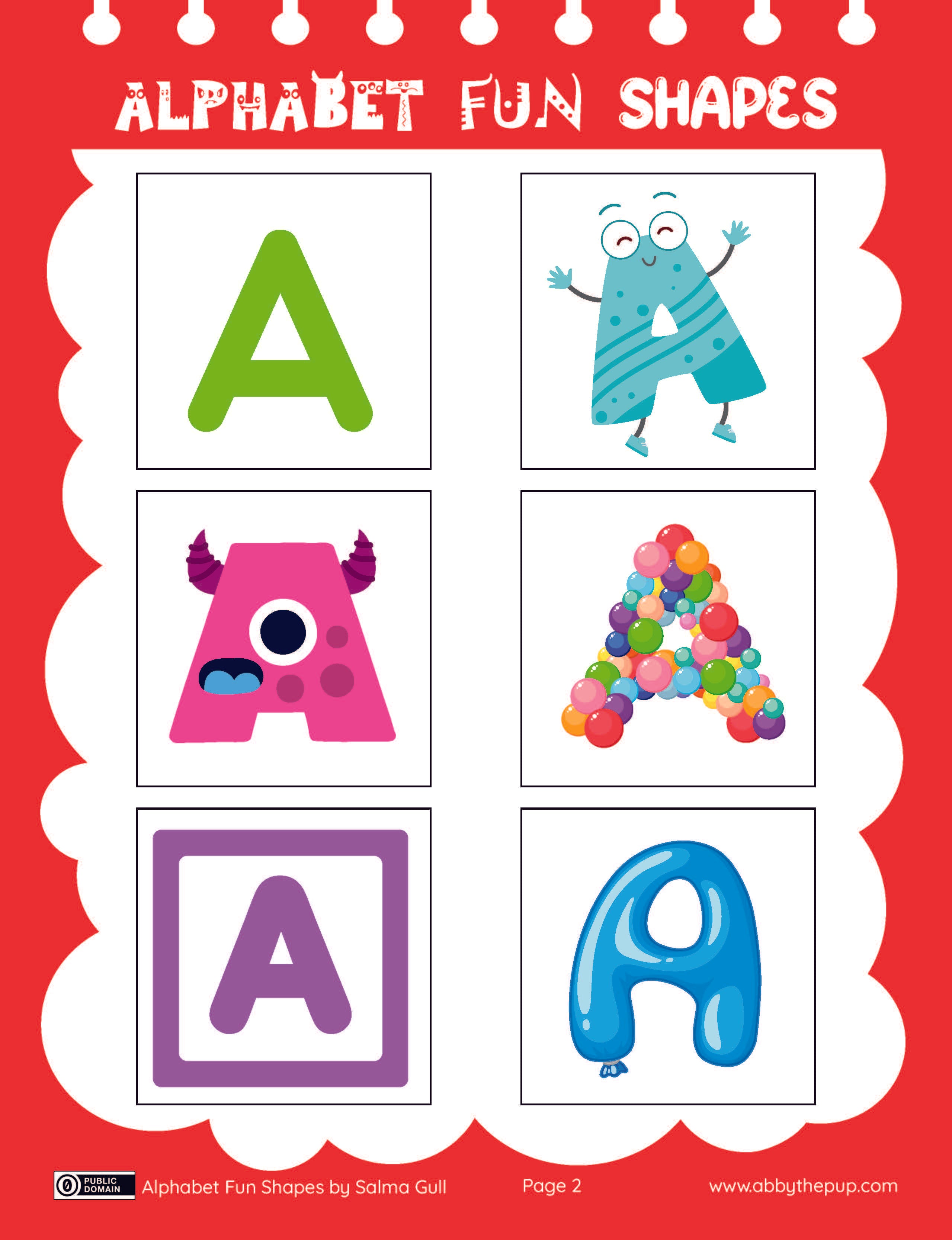Alphabet Fun Shapes