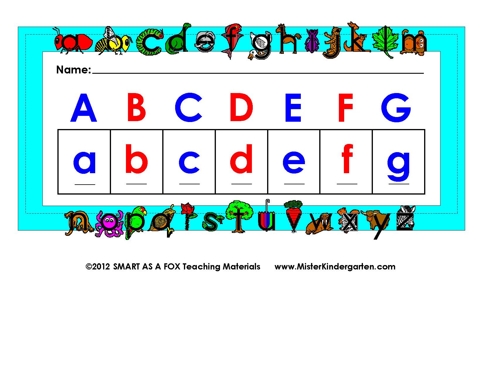 Alphabet Matching & CVC Word Building – Jungle Theme