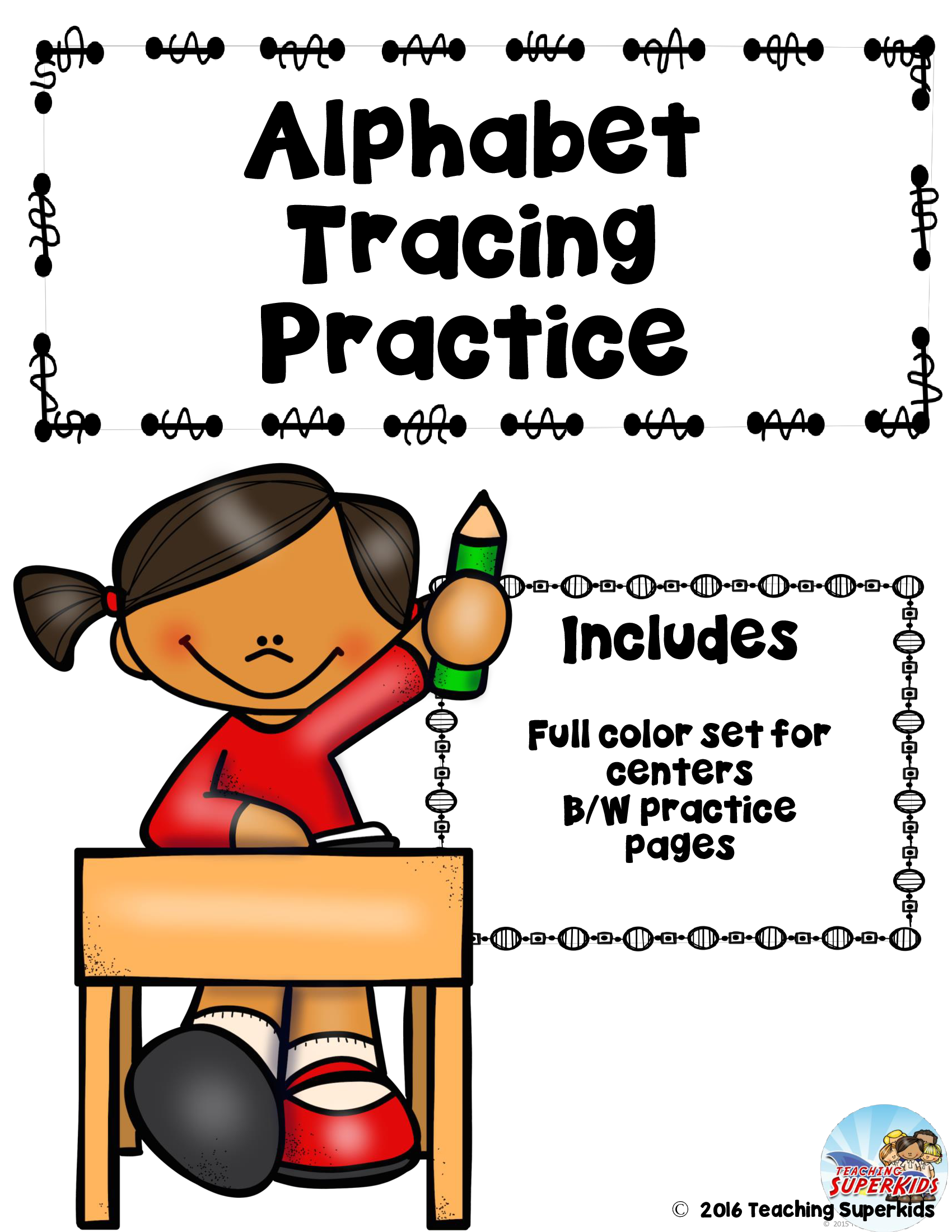 Alphabet Tracing Practice: Includes 1 to 55 page