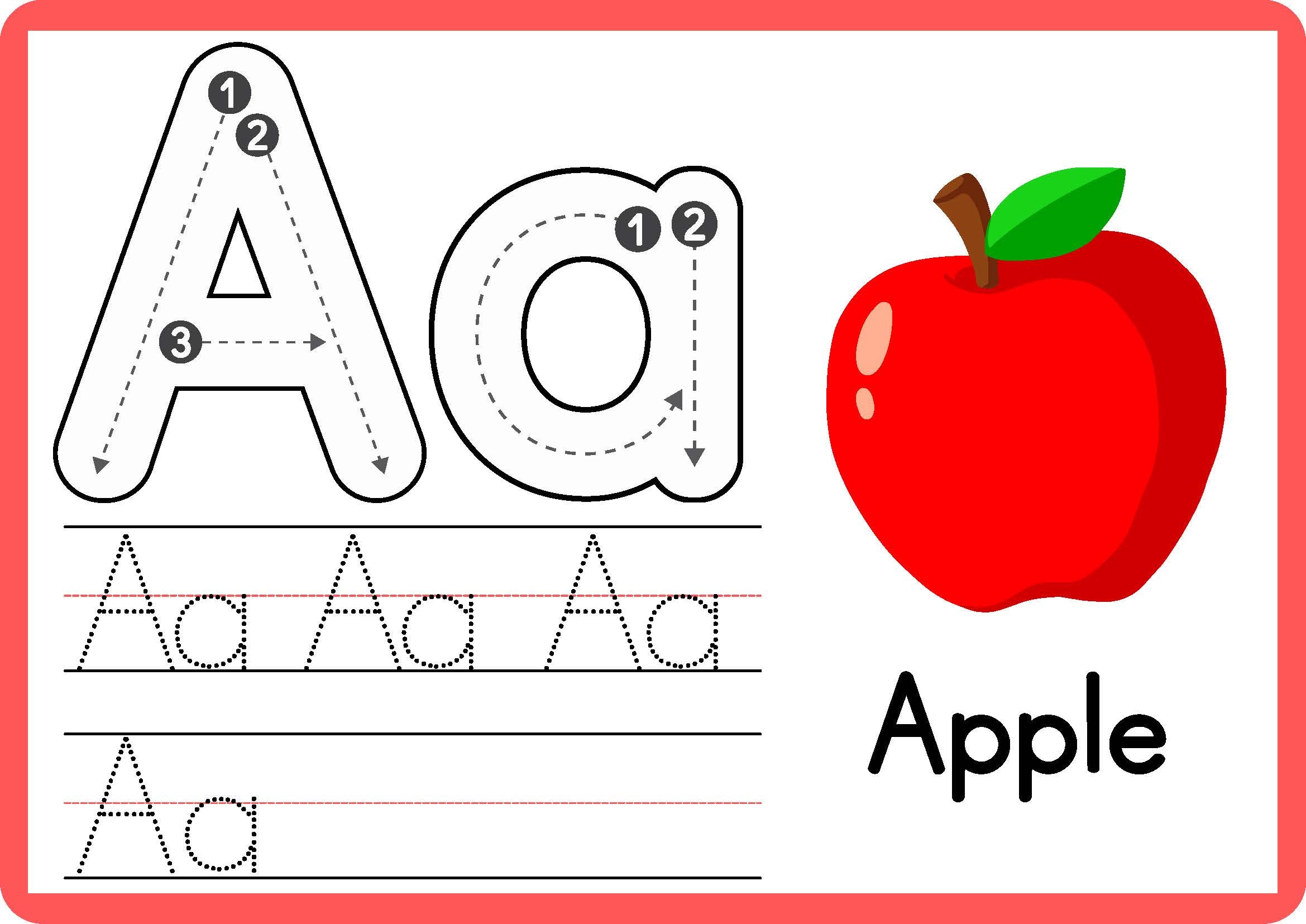 Alphabet Tracing Worksheet A to Z