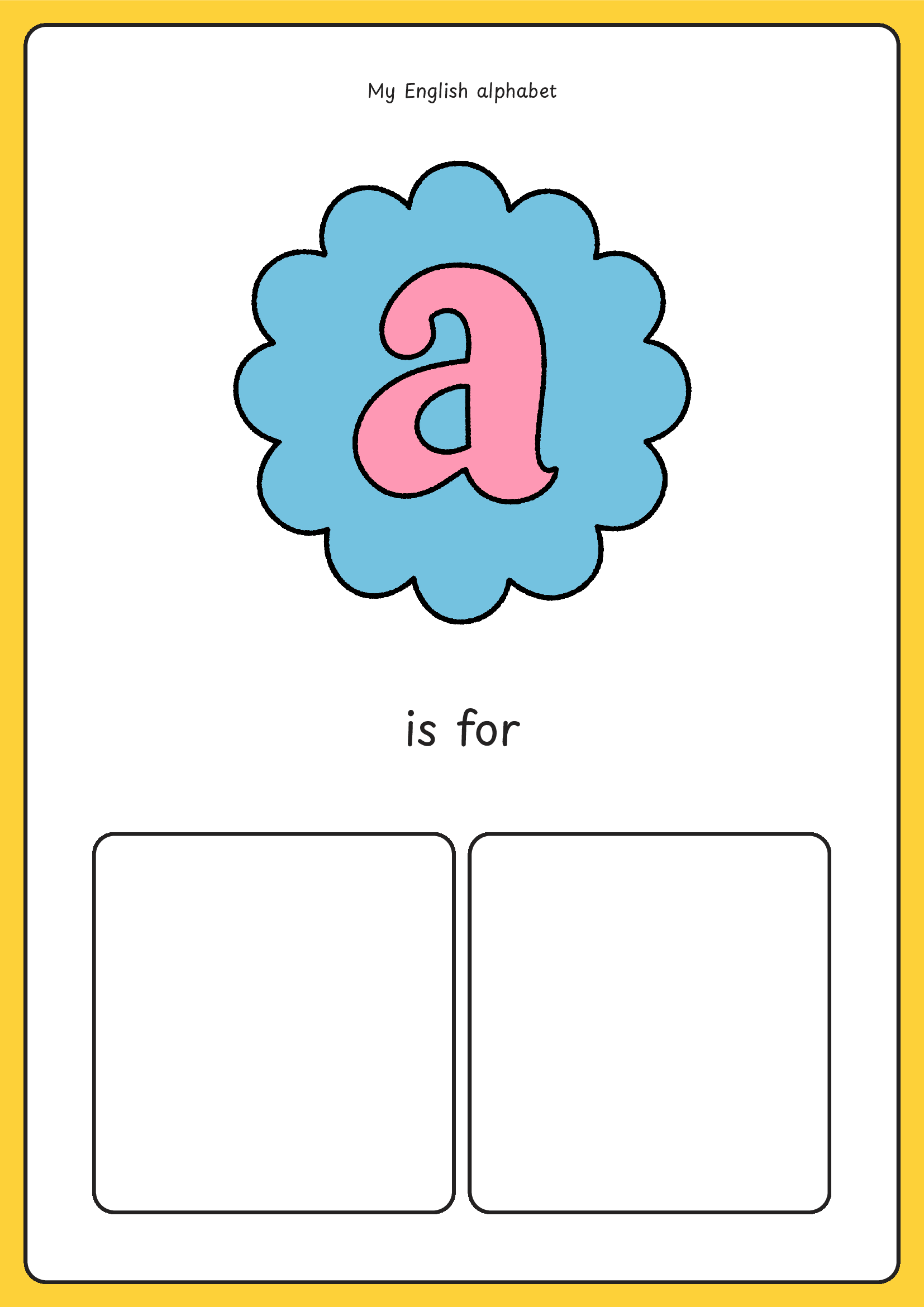 Alphabet Workbook in Colorful Bold