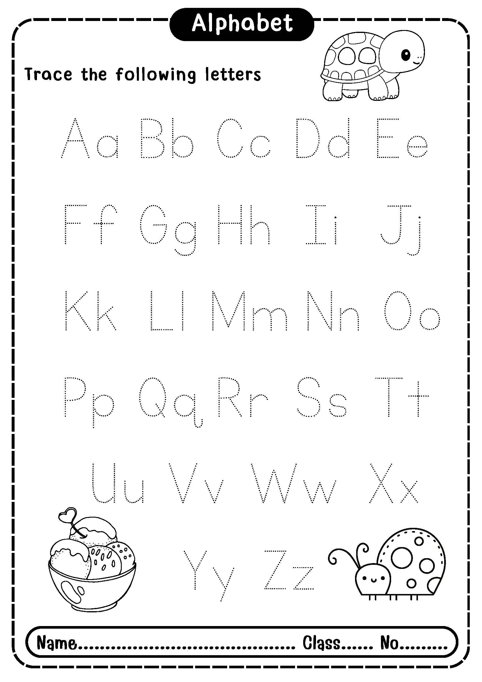 Alphabet Worksheet