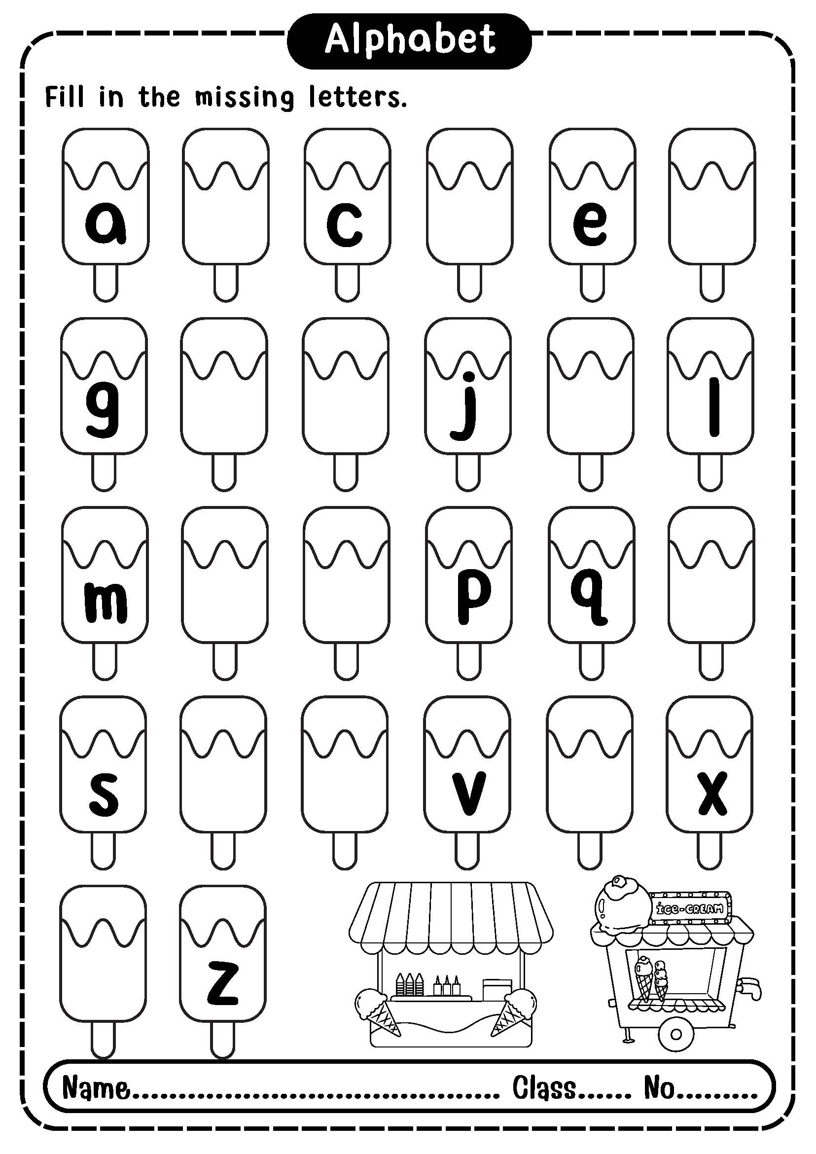 Alphabet Worksheet