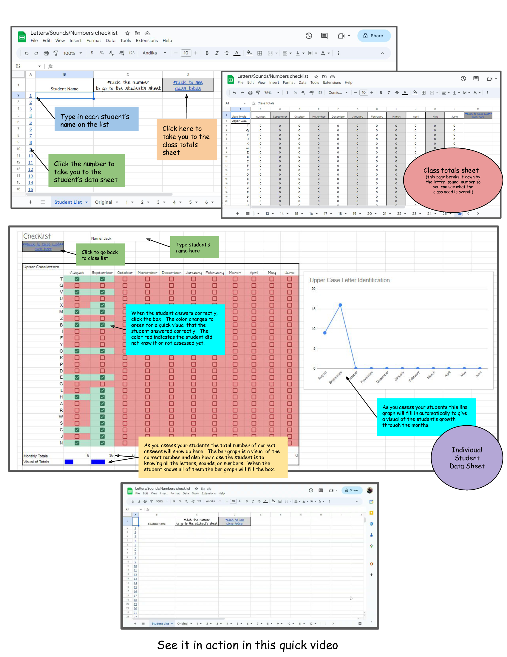 Alphabet checklist Bonus: Digital Checklist Added