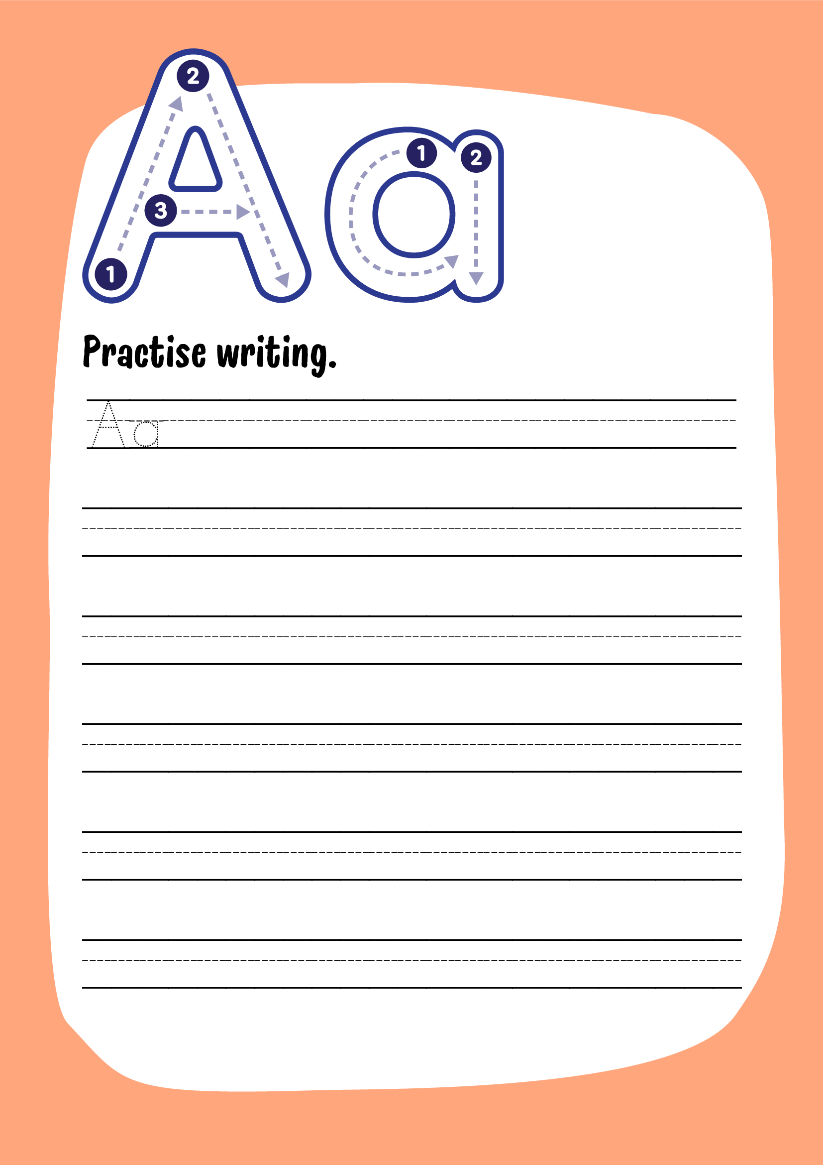 Back to School Alphabet Tracing