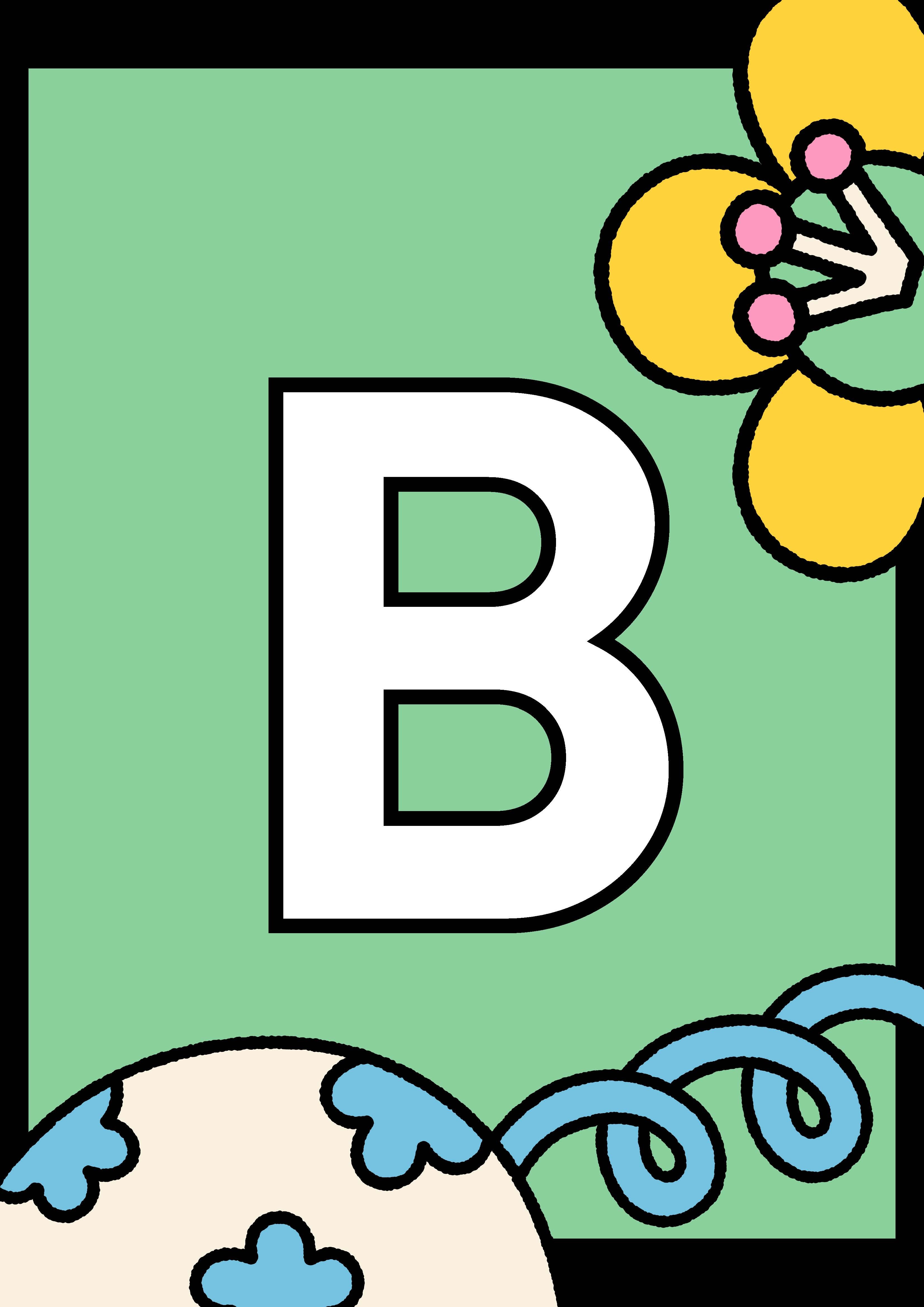 Colorful Abstract Uppercase Alphabet Posters