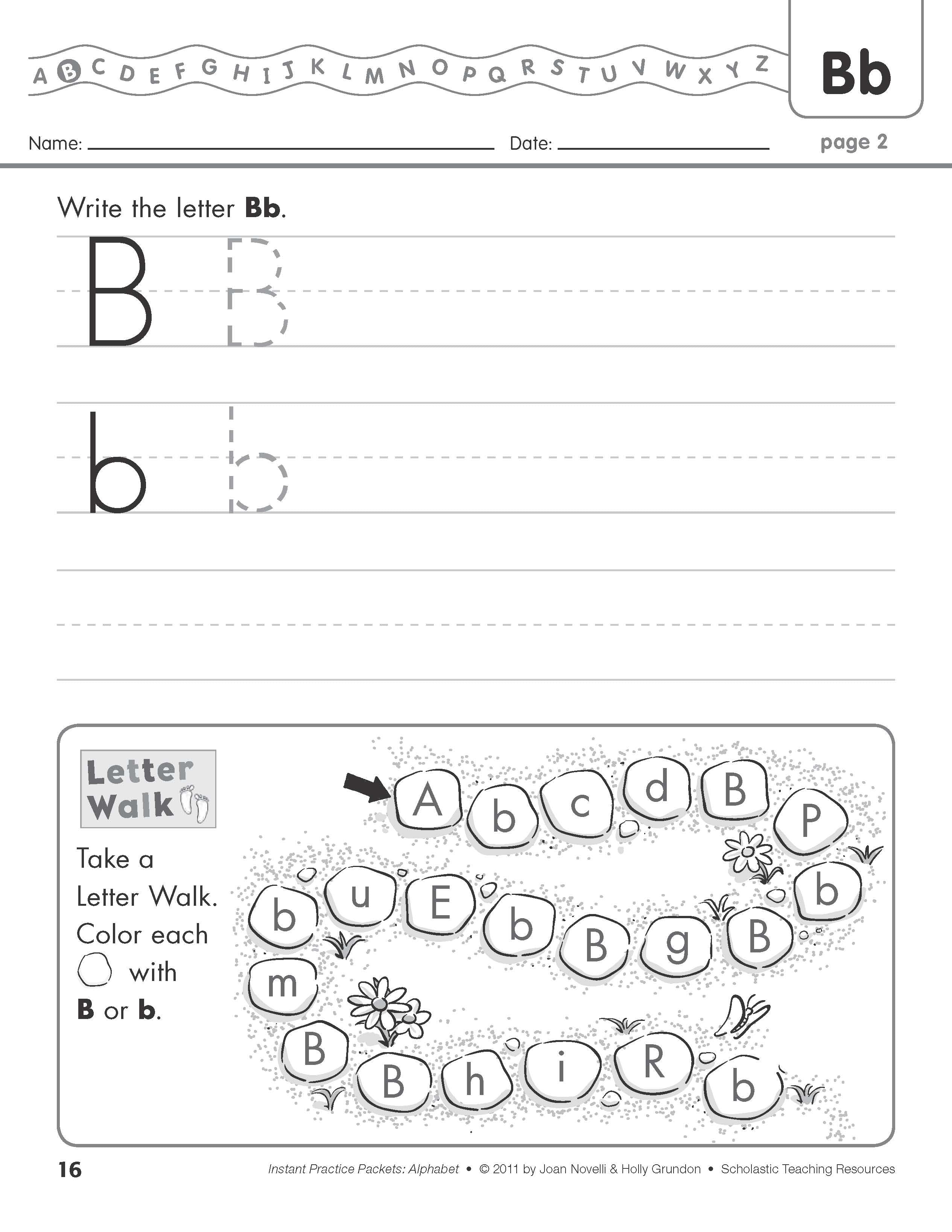 Instant Practice Packets - Alphabet PDF