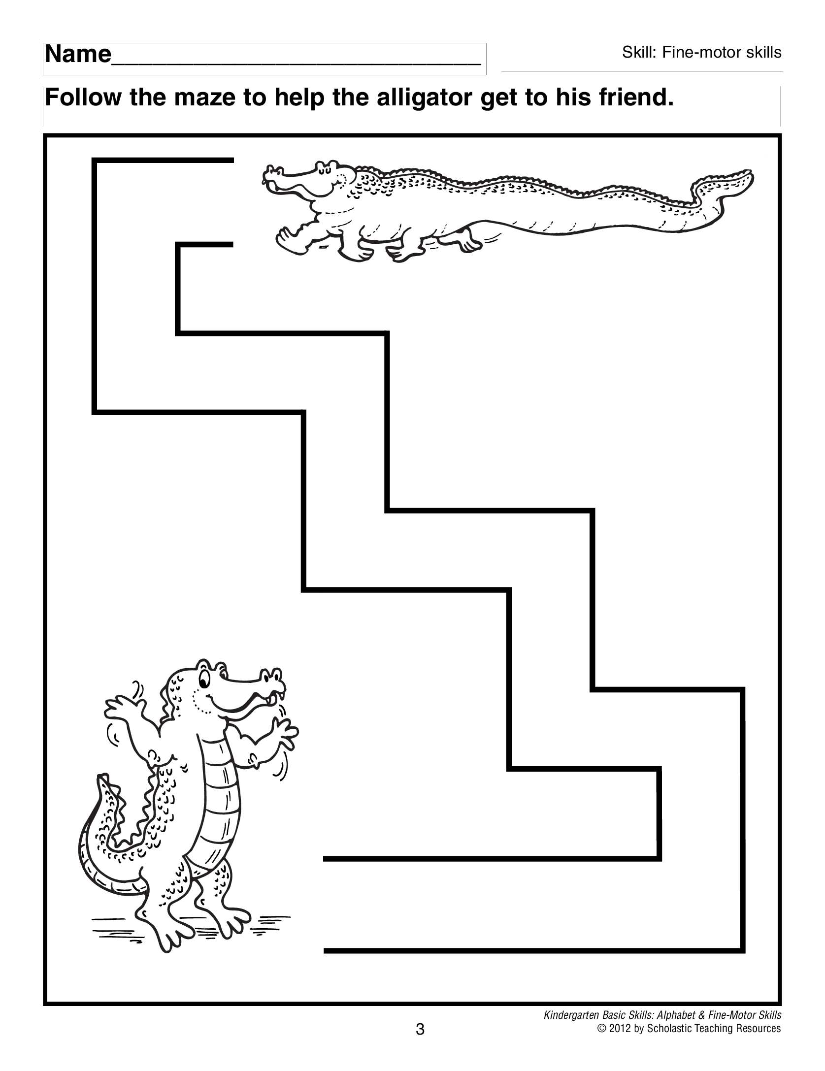 Kindergarten Basic Skills: Alphabet & Fine-Motor Skills