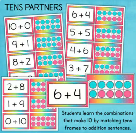 Kindergarten Number Sense Worksheets Math Center Activities Number 10 Practice