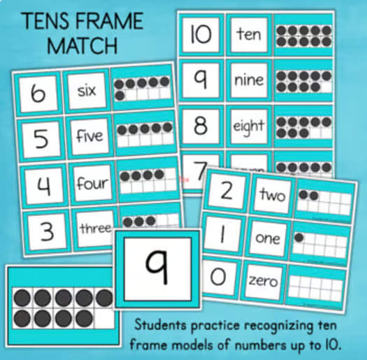 Kindergarten Number Sense Worksheets Math Center Activities Number 10 Practice