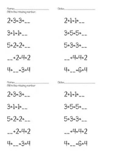 Number Bonds to 10 with Missing Addends and Singapore Math Worksheets