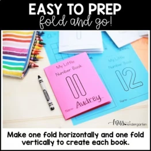 Number Books Writing Numbers 1 to 20 Teen Number Practice