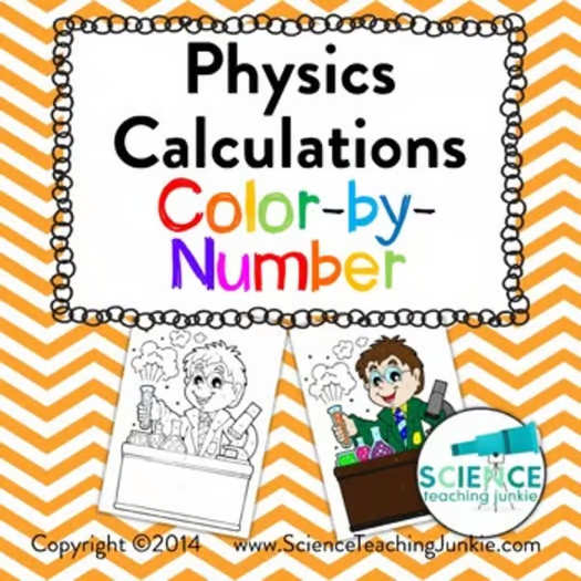 Physics Calculations Color-by-Number
