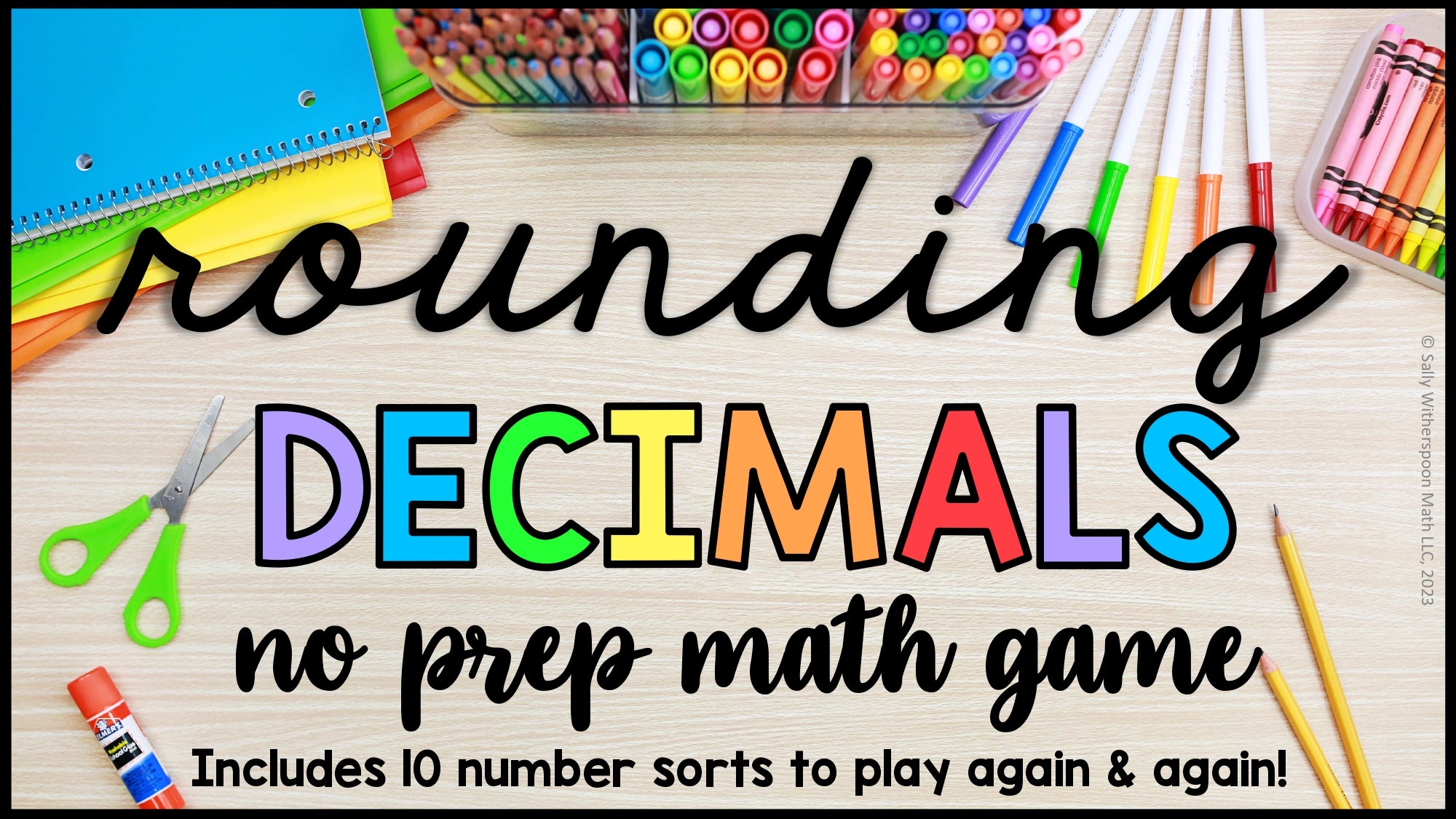 5th Grade Practice Rules Review Round Decimals on a Number Line Place Value Game